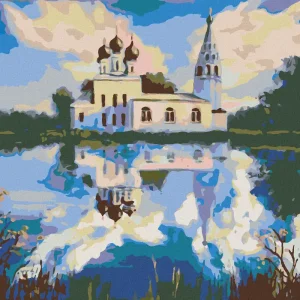 Gleich Bestellen Diamond painting - KLEINE KIRCHE AM TEICH