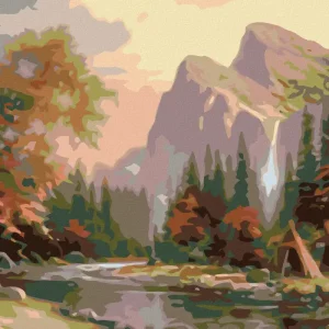 Meistverkauft Diamond painting - TIPI UNTER DEN BERGEN