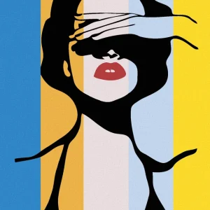 Solange Der Vorrat Reicht Diamond painting - AUSSCHAUENDE DAME