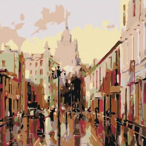 Diamond painting - AUF DEM STADTPLATZ Billig