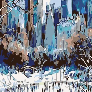 Diamond painting - SCHLITTEN FAHREN IN NEW YORK Nur Für Kurze Zeit