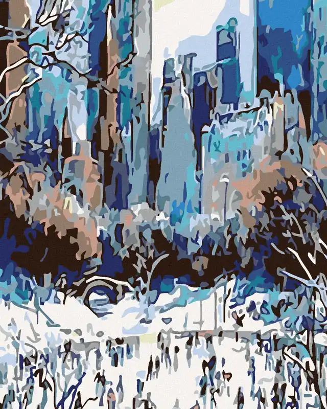 Diamond painting – SCHLITTEN FAHREN IN NEW YORK Nur Für Kurze Zeit