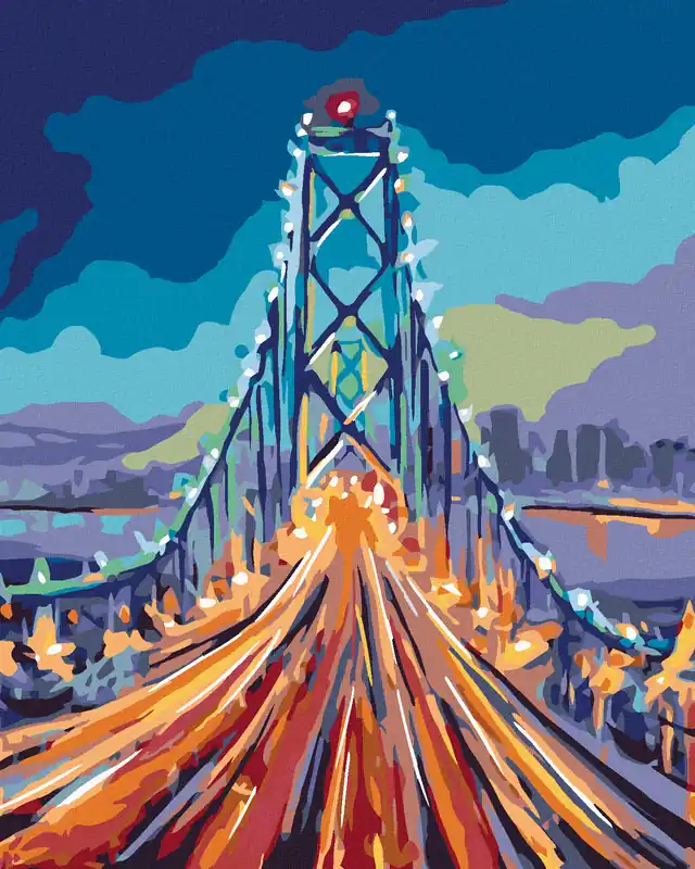 Kostenloser Rückversand Diamond painting – AUF DER BRÜCKE