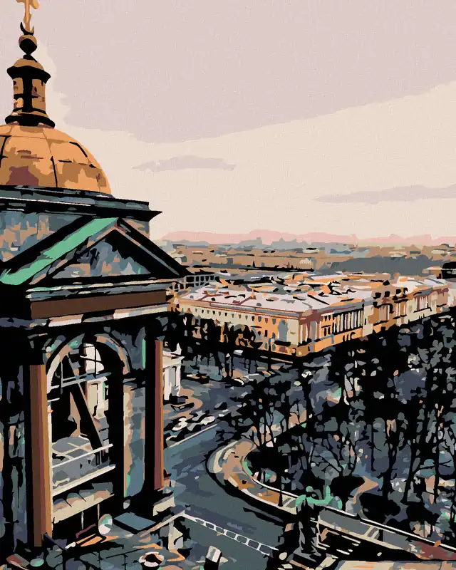 Neu Im Sortiment Diamond painting – BLICK AUF DIE STADT