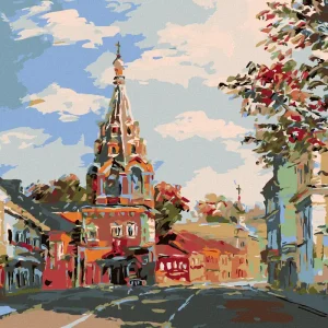 Markenware Diamond painting - KIRCHE IN DER VORSTADT