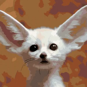 Premium Diamond painting - FÜCHSCHEN FENNEK