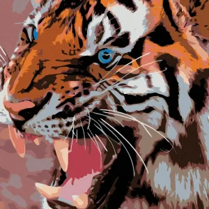 Top-Seller Diamond painting - BLAUE TIGERAUGEN