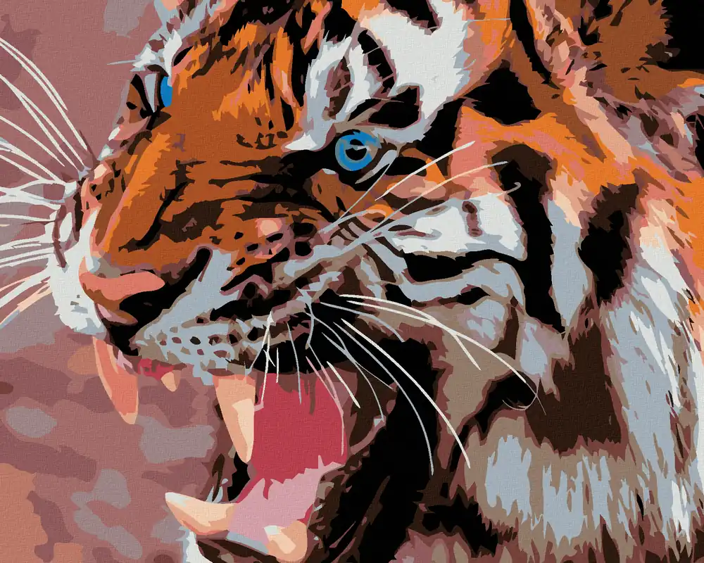 Top-Seller Diamond painting – BLAUE TIGERAUGEN