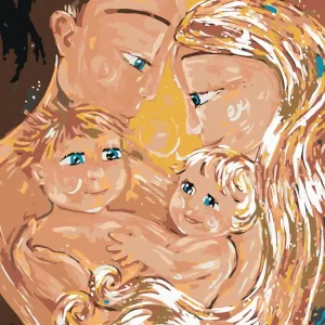 Abverkauf Diamond painting - FAMILIE