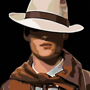 Saisonangebot Diamond painting - GEHEIMNISVOLLER MANN MIT HUT