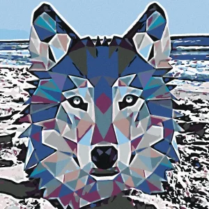 Sofort Bestellen Diamond painting - MOSAIK-WOLF