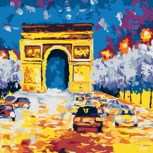 Preisreduziert Diamond painting - TRIUMPHBOGEN MIT AUTOS