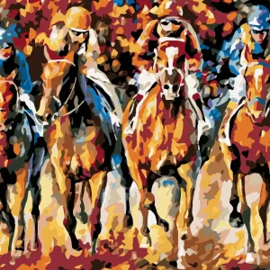 Bestseller Diamond painting - PFERDERENNEN