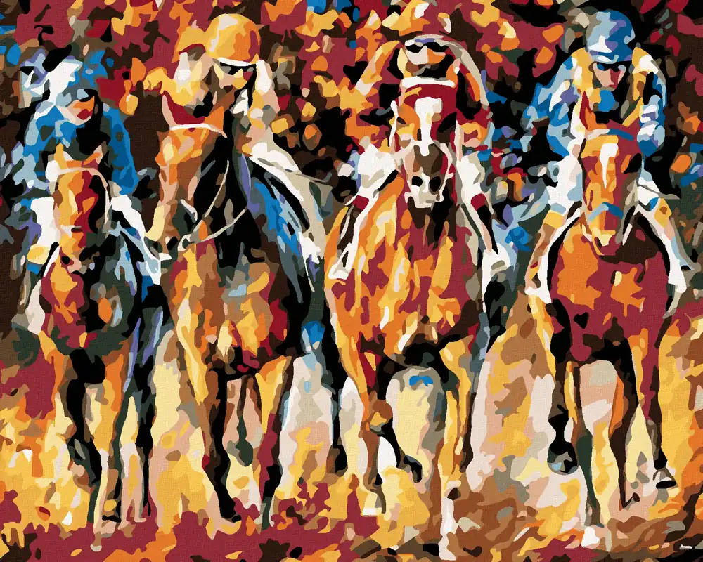 Bestseller Diamond painting – PFERDERENNEN