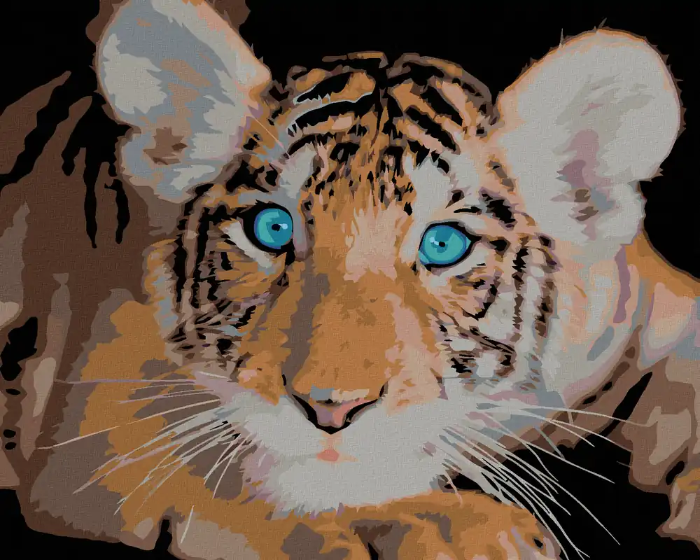 Diamond painting – BLAUÄUGIGER TIGER Neu