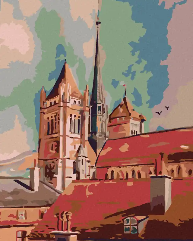 Super-Preis Diamond painting – TÜRME UND DÄCHER