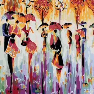 Diamond painting - FARBIGE SILHOUETTEN Wochenendangebot