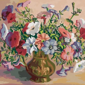 Beliebt Diamond painting - REICHER BLUMENSTRAUSS IN GOLDENER VASE