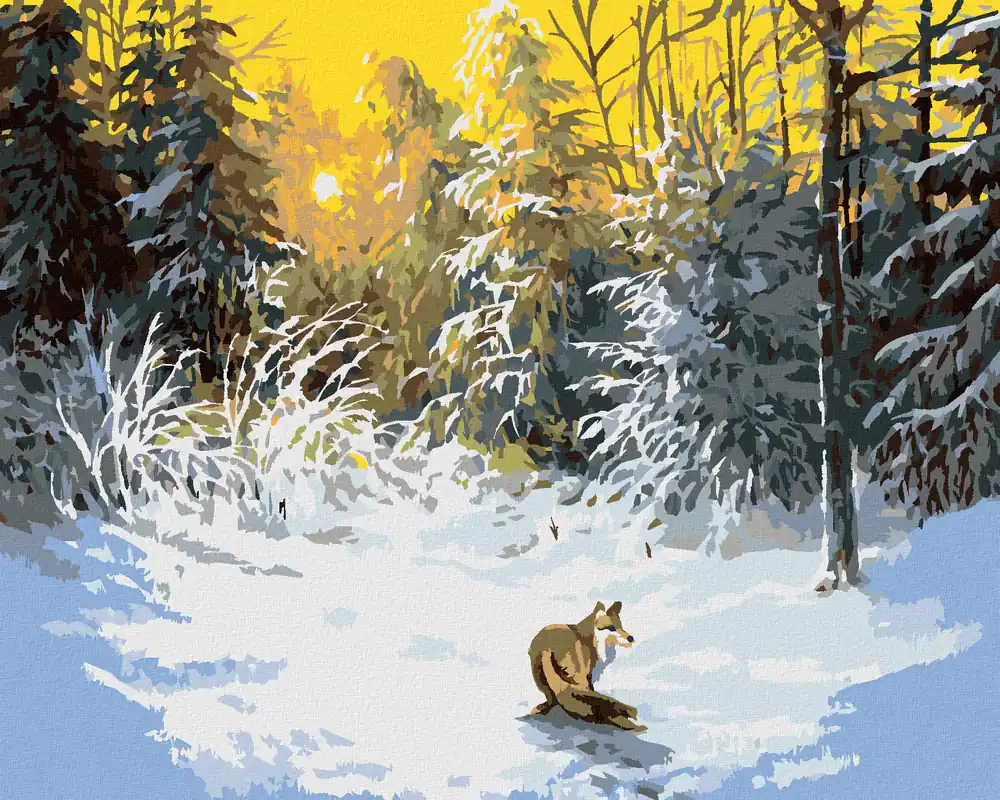 Diamond painting – FUCHS IM VERSCHNEITEN WALD Meistverkauft
