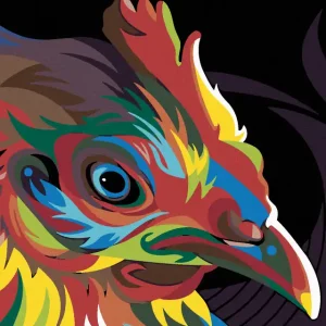 Diamond painting - FARBIGE HENNE Expressversand