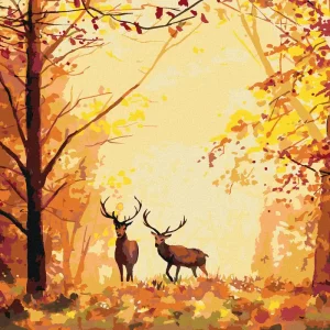 Diamond painting - HIRSCHE IM WALD Super-Preis