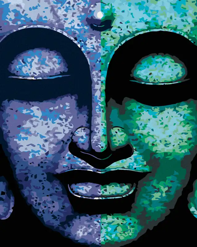 Diamond painting – ZWEIFARBIGER BUDDHA Markenware