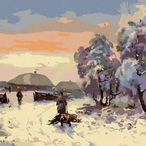 Diamond painting - VERSCHNEITES DORF Sonderaktion