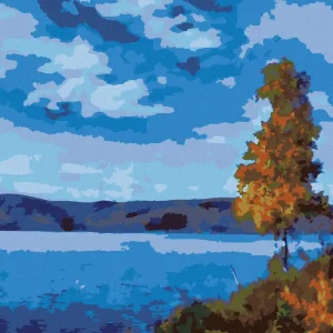 Diamond painting - SEE MIT BLAUEM HIMMEL Finale Aktion