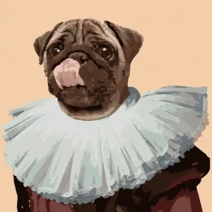 Diamond painting - KÖNIGLICHER HUND - MOPS Großhandel