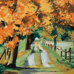 Diamond painting - AHORNBAUM AM STRASSENRAND Mengenrabatt