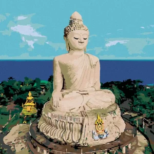 Diamond painting - BUDDHA UND DER OZEAN Ausverkauf