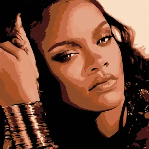 Diamond painting - RIHANNA Ab Werk