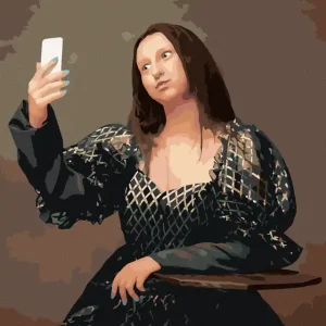 Heißes Angebot Diamond painting - MONA LISA SELFIE