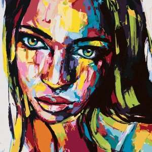 Top-Qualität Diamond painting - PORTRÄT EINER FARBIGEN FRAU III