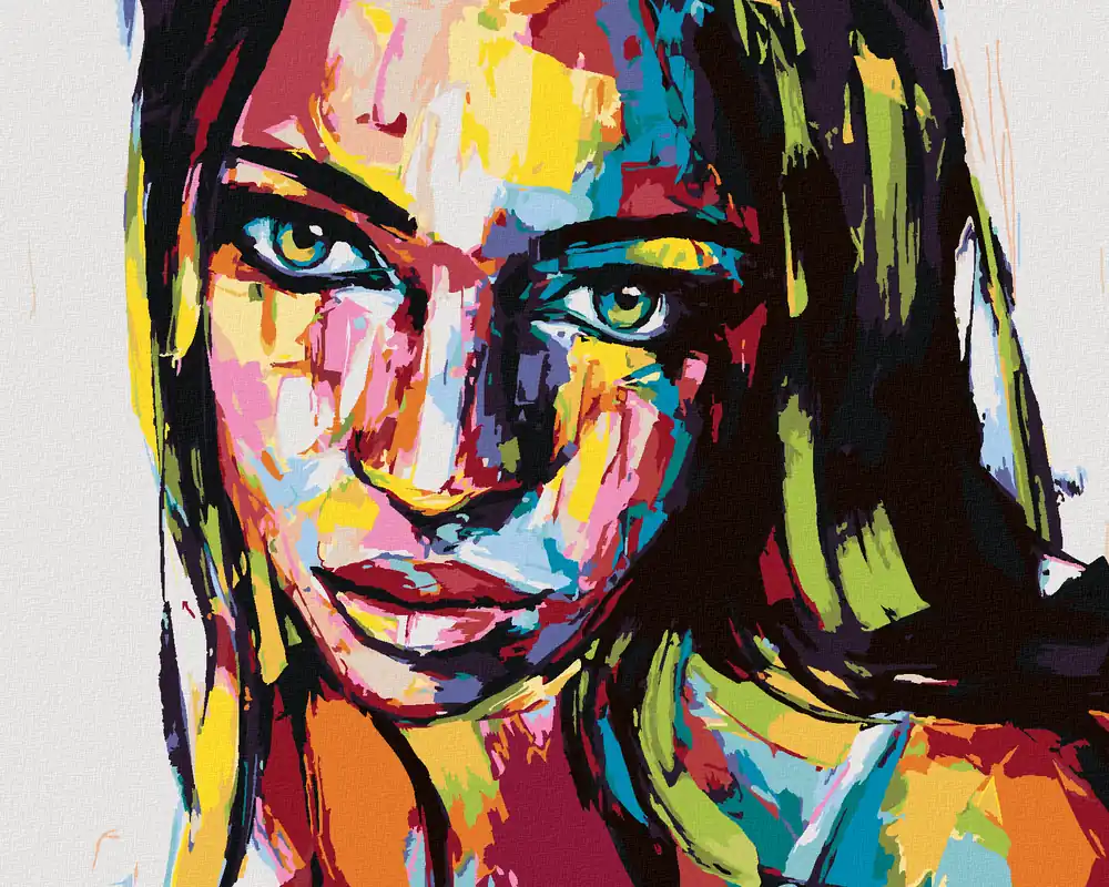 Top-Qualität Diamond painting – PORTRÄT EINER FARBIGEN FRAU III