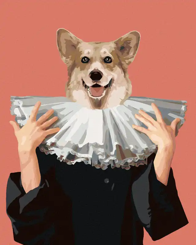 Diamond painting – KÖNIGLICHER HUND Original