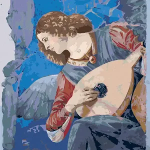 Top-Seller Diamond painting - LAUTE SPIELENDER ENGEL (MELOZZO DA FORLI)