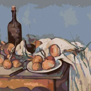 Diamond painting - STILLLEBEN MIT FLASCHE UND ZWIEBELN (P. CÉZANNE) Bestpreis
