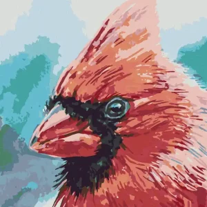 Diamond painting - KARDINALVOGEL Weltweiter Versand
