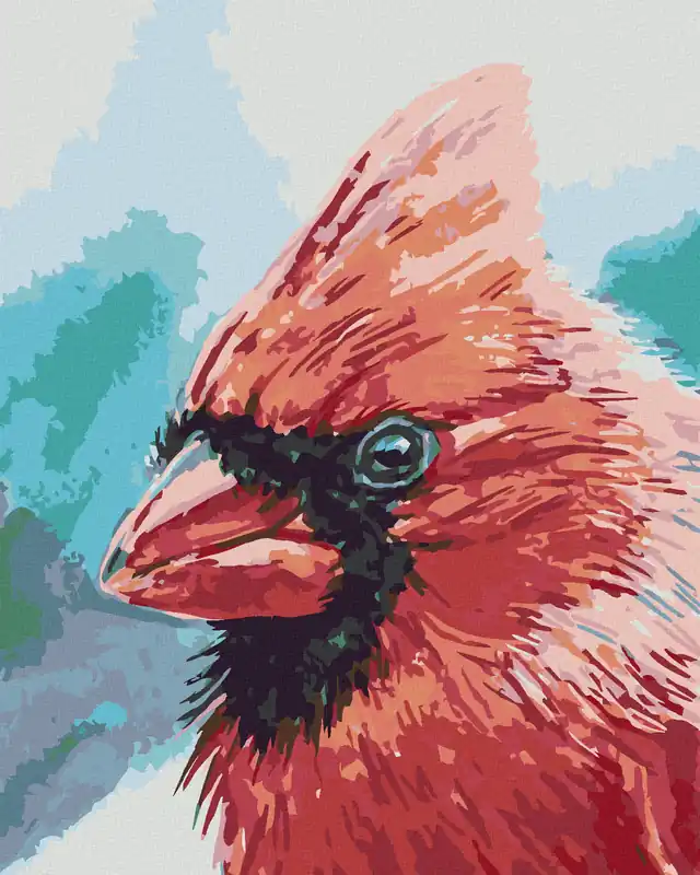 Diamond painting – KARDINALVOGEL Weltweiter Versand