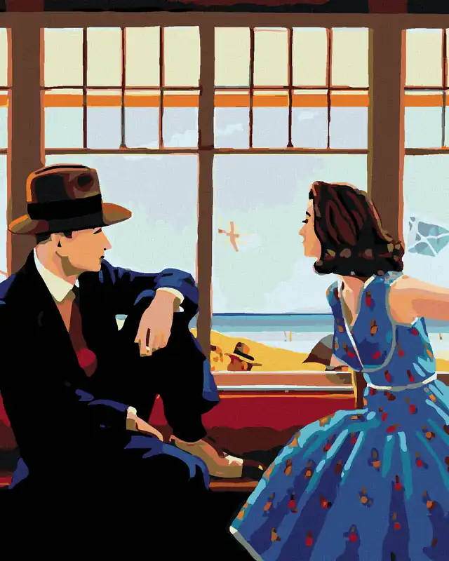 Billig Diamond painting – MEER HINTER DEM FENSTER