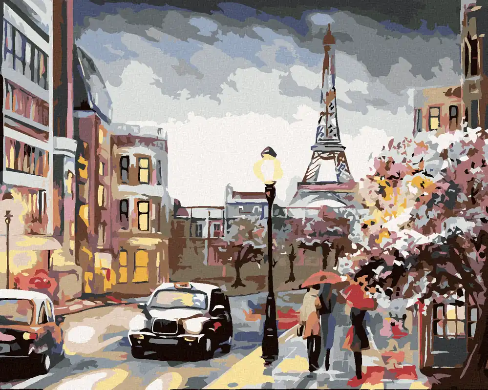 Diamond painting – PARIS UND MENSCHEN AUF DER STRASSE Preisknaller