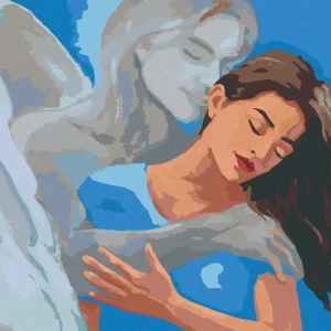 Nur Heute Diamond painting - FRAU IN DEN ARMEN EINES ENGELS