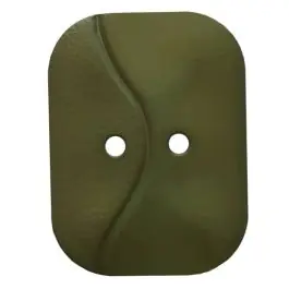 rechteckiger Knopf mit Welle, 2-Loch – Größe: 32mm – Farbe: grün – Art.Nr. 374807 Preiswert