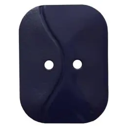 Weltweiter Versand rechteckiger Knopf mit Welle, 2-Loch – Größe: 32mm – Farbe: dunkelblau – Art.Nr. 374804