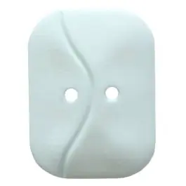 Heute Kaufen rechteckiger Knopf mit Welle, 2-Loch – Größe: 28mm – Farbe: blau – Art.Nr. 344803