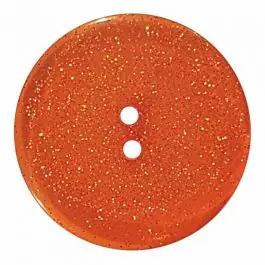 transparenter Knopf mit Glitter, 2-Loch – Größe: 28mm – Farbe: orange – Art.Nr. 404834 Jetzt Kaufen