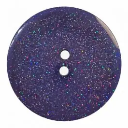 transparenter Knopf mit Glitter, 2-Loch – Größe: 18mm – Farbe: dunkelblau – Art.Nr. 344881 Jetzt Kaufen