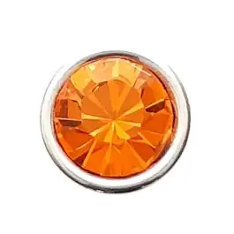 Direkt Vom Hersteller Straßknopf mit Öse – Größe: 10mm – Farbe: orange – Art.Nr. 370844