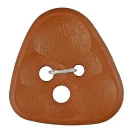 Polyamidknopf 3-Loch Dreieck mit Waben – Größe: 30mm – Farbe: braun – Art.Nr. 373806 Jetzt Bestellen